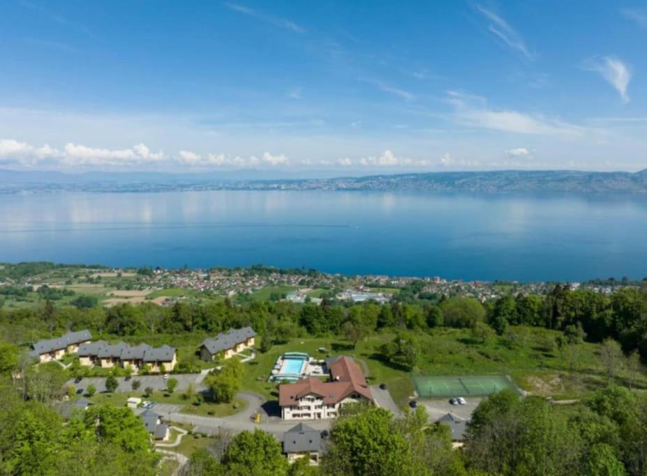 Le Garden - Ski - Vue Lac - Piscine - Parking - Evian - Thonon - Lugrin Dış mekan fotoğraf